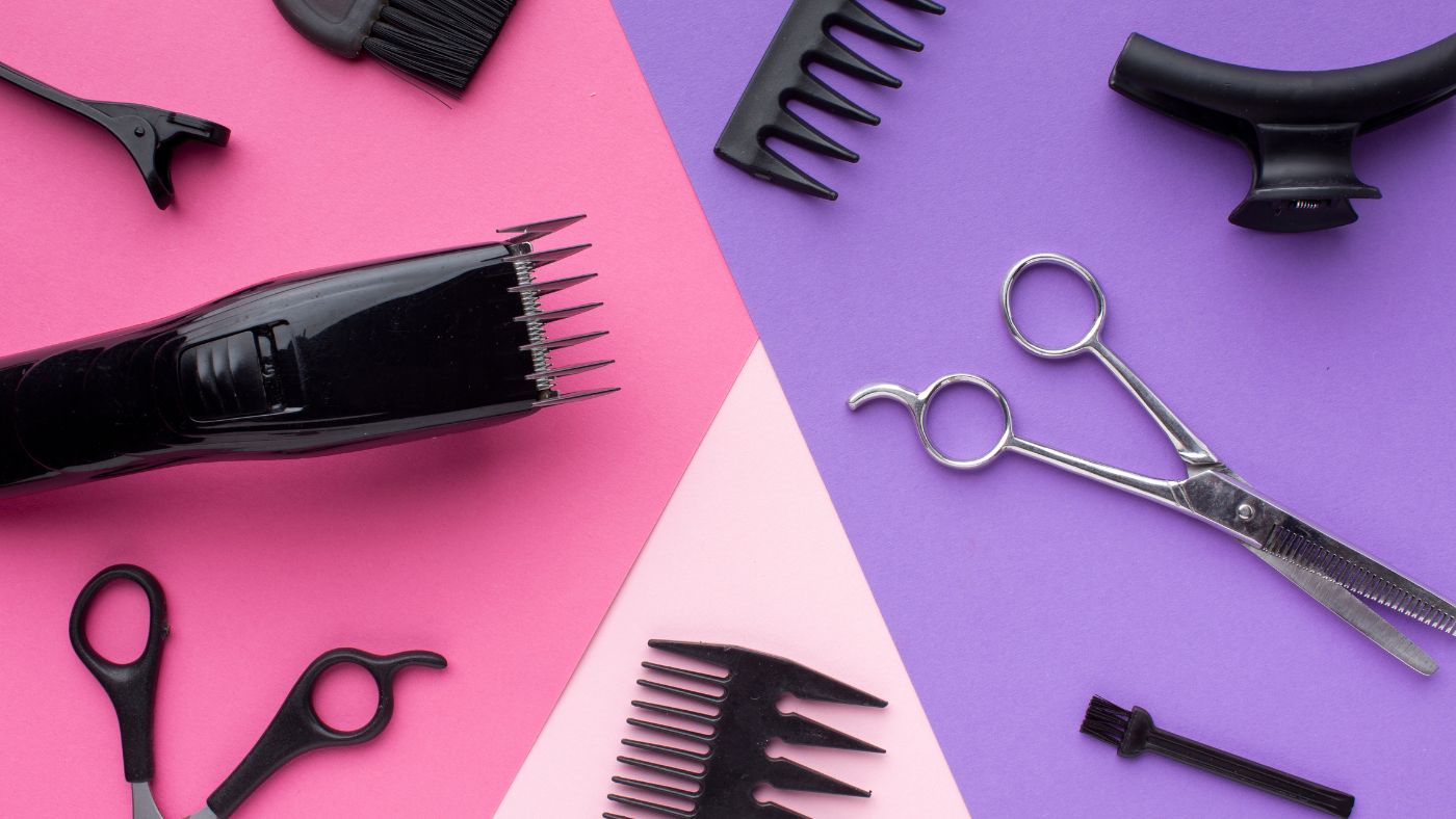 Hair clippers and accessories.